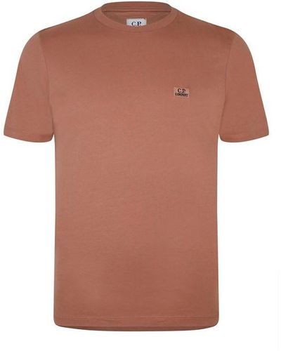 C.P. Company Embroidered Logo T-shirt - Brown