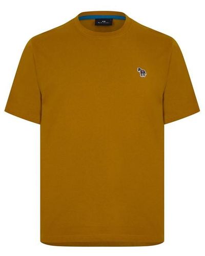 PS by Paul Smith Zebra Crew Neck T-shirt - Yellow