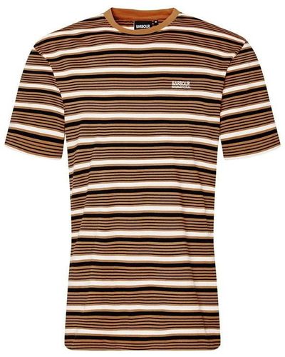 Barbour Bristol Striped T-shirt - Brown
