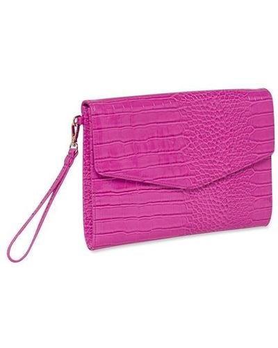Ted Baker Crocey Pouch - Purple