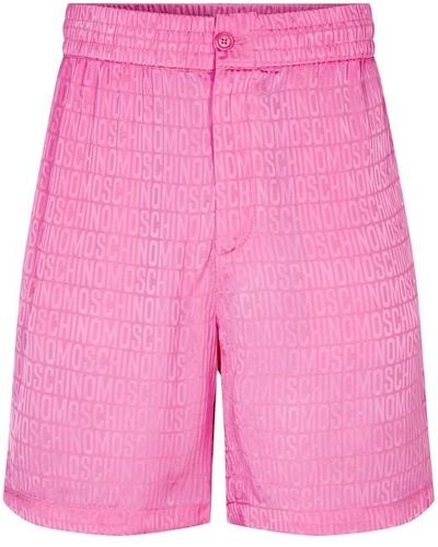 Moschino Monogram Bermuda Shorts - Pink