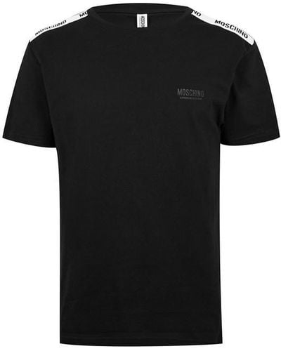 Moschino Logo Tape T-shirt - Black