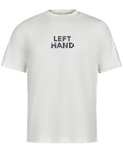 Left Hand Distressed Graphic Tee - White