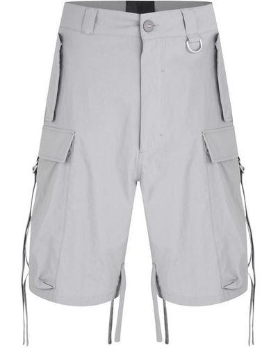 Givenchy Giv Cargo Shorts Sn43 - Grey