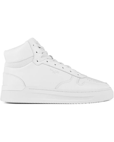 Mallet Hoxton Mid Top Trainers - White