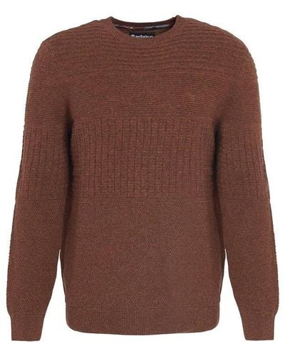 Barbour Pegswood Knitted Jumper - Brown