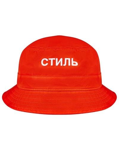 Heron Preston Ctnmb Bucket Hat - Red