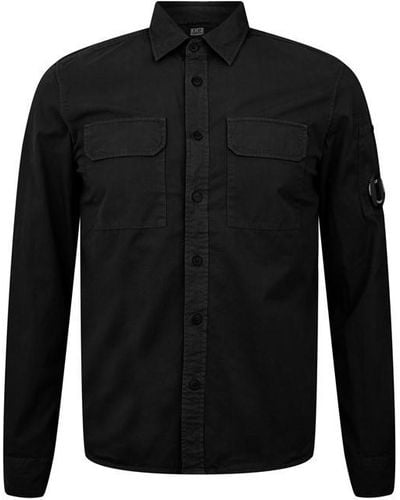 C.P. Company Cp Brk Lno Pkt Shirt Sn99 - Black