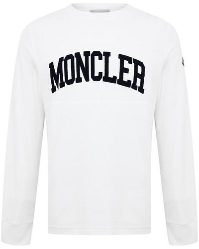Moncler Embroidered Logo Sweatshirt - White