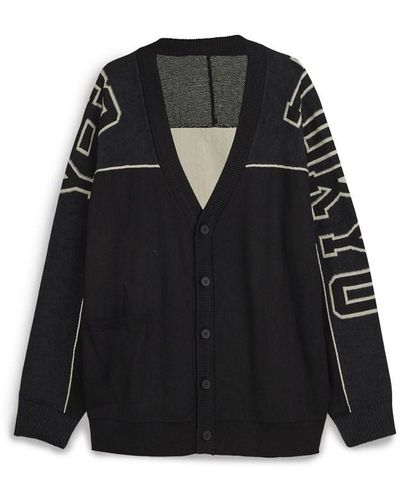 Y-3 Graphic Knit Cardigan - Black