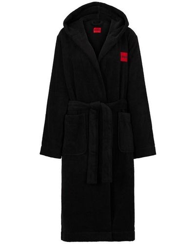 HUGO Towel Robe - Black