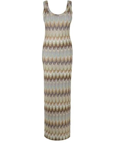 Missoni Long Dress Ld42 - Metallic