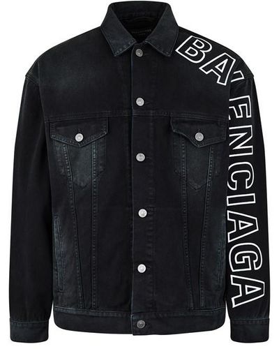 Balenciaga Bal Large Fit Jacket Sn42 - Black