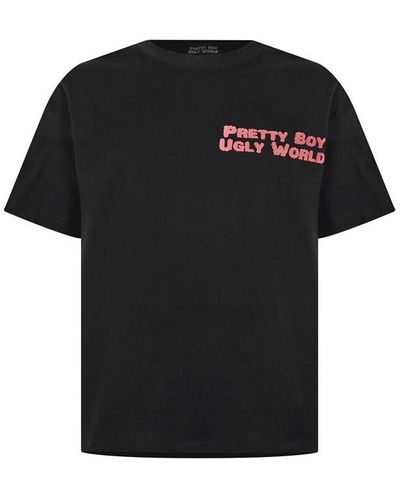PRETTY BOY UGLY WORLD The World T-shirt - Black