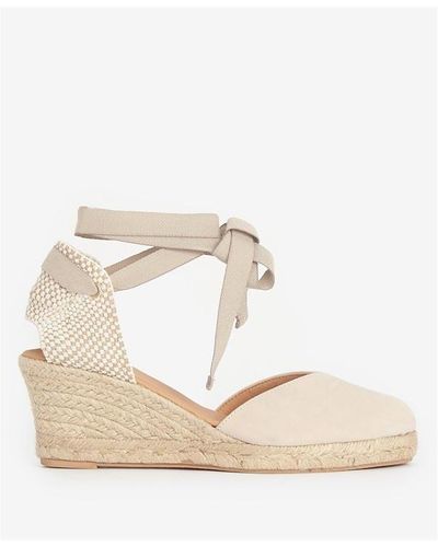 Barbour Juana Espadrille Wedges - Natural