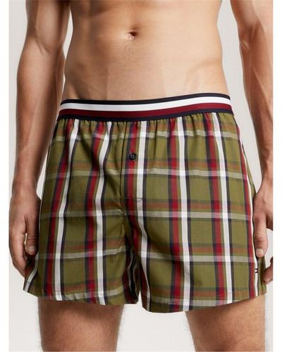 Tommy Hilfiger 3p Woven Boxer Gifting - Green