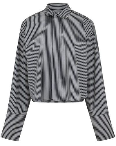 Ami Paris Crop Shirt Ld42 - Grey