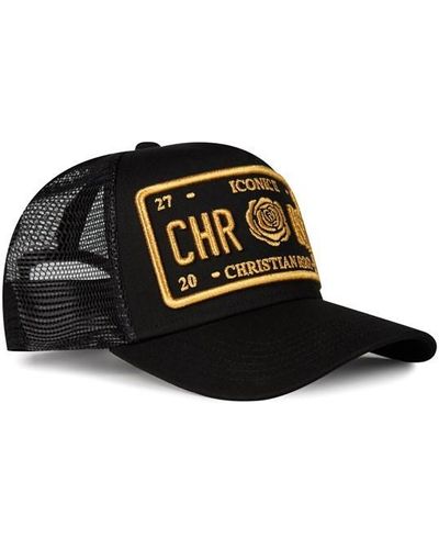 Christian Rose Cr Iconic Ii Plate Trucker Cap - Black