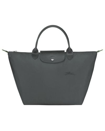 Longchamp Le Pliage Green Medium Handbag - Black