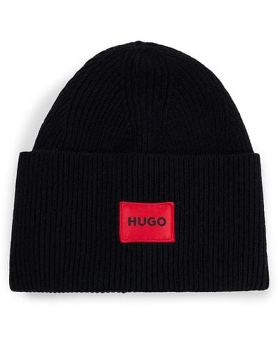 HUGO Xaff 6 Knitted Beanie - Black