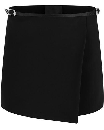 Givenchy Giv Mini Skirt Ld43 - Black