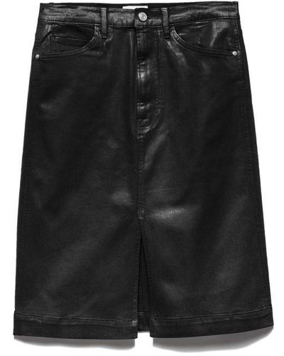 FRAME Midi Skirt Coa Ld24 - Black