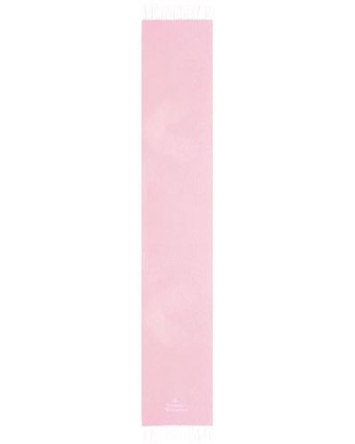 Vivienne Westwood Embroidered Logo Scarf - Pink