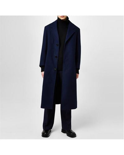 Ami Paris Os Coat Sn34 - Blue