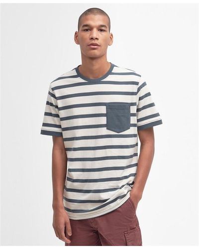 Barbour Handale Striped T-shirt - Grey