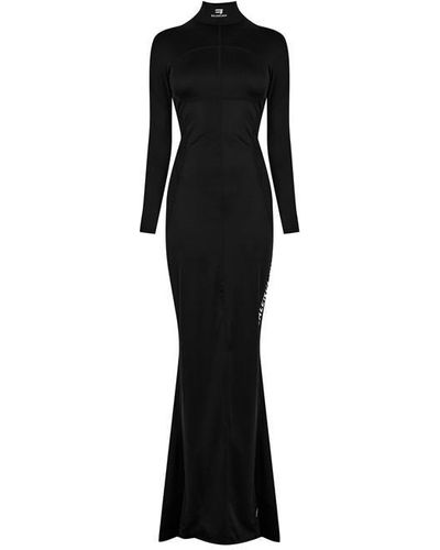 Balenciaga Bal Spandex Gown Ld42 - Black