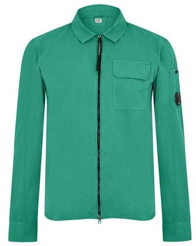 C.P. Company Zipped Overshirt - Green