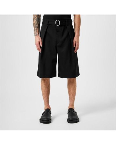 Jil Sander Tailored Wool Shorts - Black