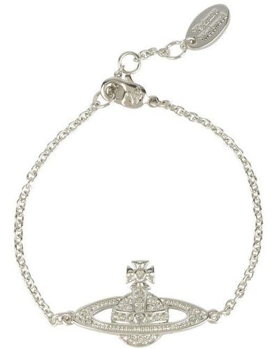 Vivienne Westwood Mini Relief Orb Bracelet - Metallic