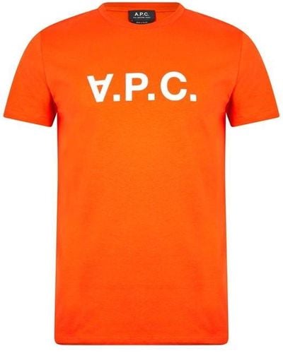 A.P.C. Vpc T Shirt - Orange