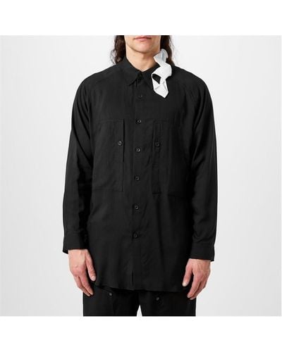 Yohji Yamamoto Yoji Collar Shirt Sn42 - Black