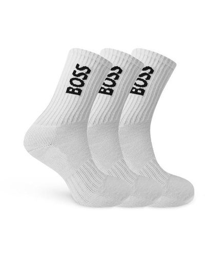 BOSS Crew Sock - White
