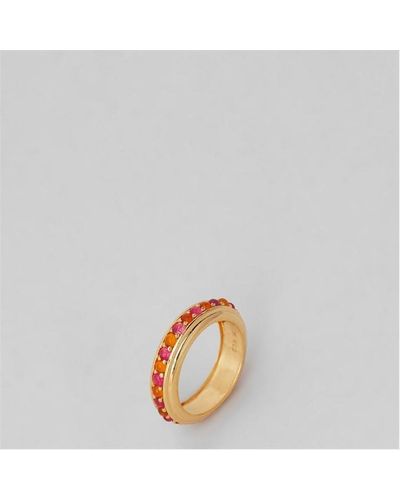 Missoma Hot Rox Gemstone Stacking Ring - Metallic