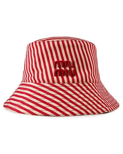 Miu Miu Miu Hat And Bag Set Ld42 - Red