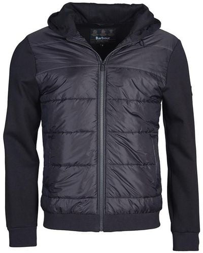 Barbour Track Quilted Sweatshirt - Blue