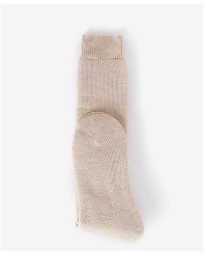 Barbour Wellington Knee Socks - Natural