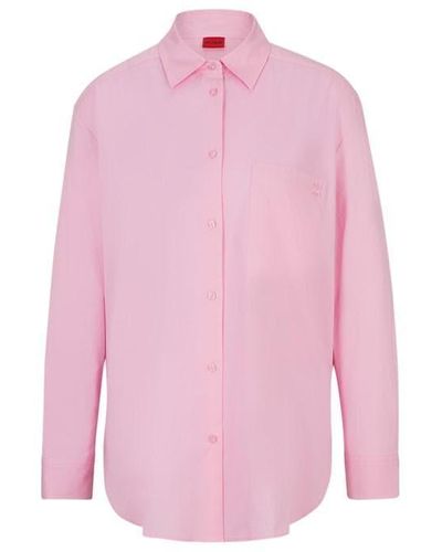 HUGO The Oversize Shirt 10251197 01 - Pink