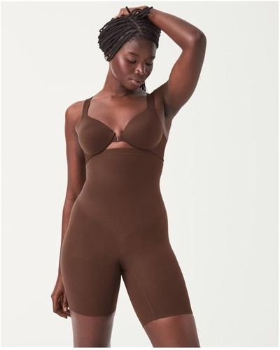 Spanx Everyday Seamless Shaping High-waisted Short - Brown