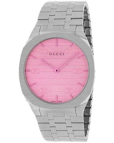 Gucci 25h Quartz Watch - Pink