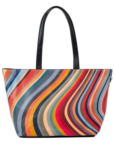 Paul Smith Ps Swirl Tote Ld42 - Red