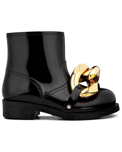 JW Anderson Chain Ankle Boots - Black