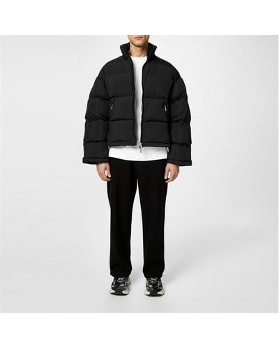 Cole Buxton Cropped Insulated Puffer - Black