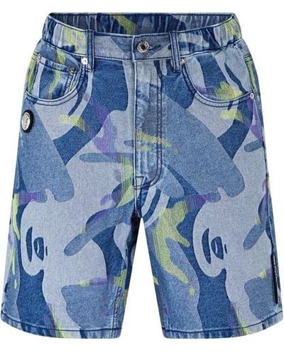 Aape Dope Cam Shorts Sn32 - Blue