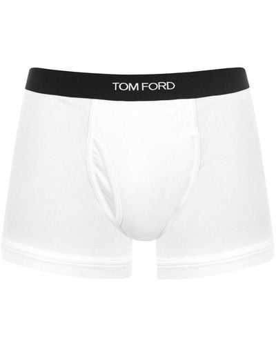 Tom Ford Logo Boxer Briefs - White