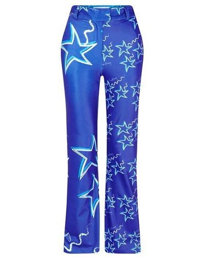 House Of Sunny Infinity Party Pant - Blue