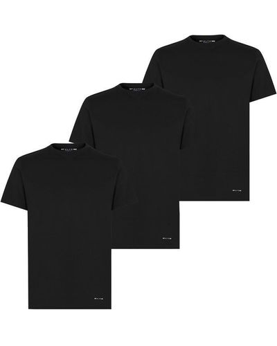 1017 ALYX 9SM 3 Pack T Shirt - Black